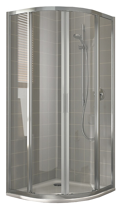 Уголок душевой Kermi CADA XS CK R50 09020 VPK 90х200 см, 1/4 круга, раздвиж. двери