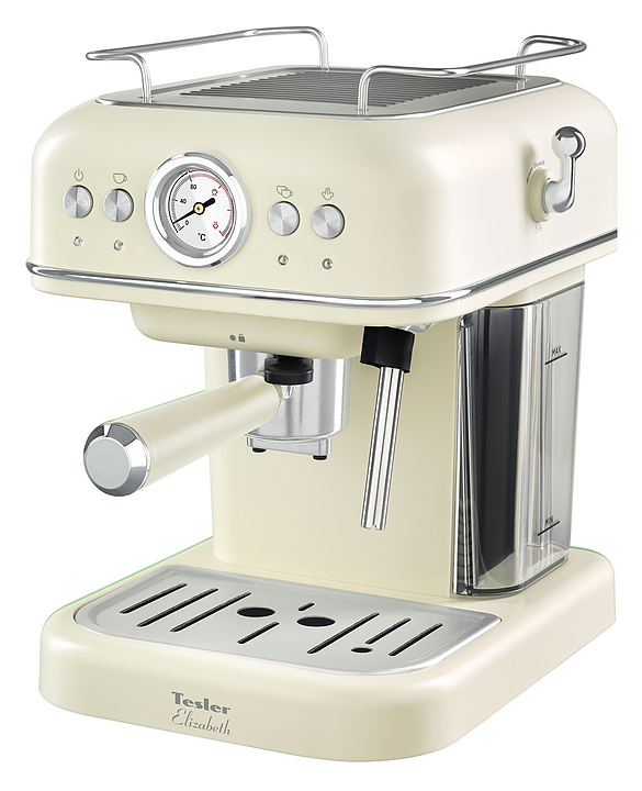 Рожковая кофеварка TESLER Elizabeth ECM-245 BEIGE 950 Вт, бежевый