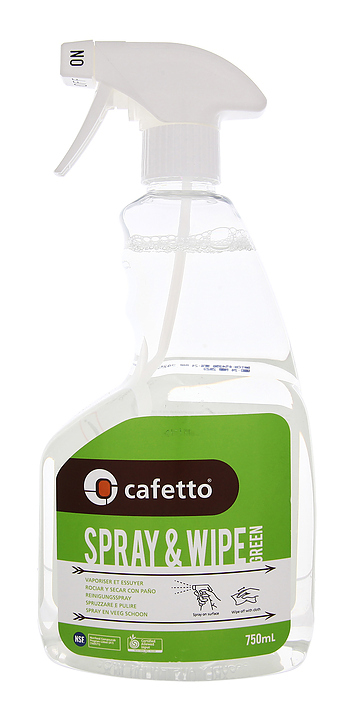 Средство для чистки Cafetto Spray & Wipe Green