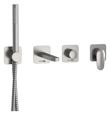 Встраиваемый комплект для ванны Wasserkraft Spree 1400 A1451.272.274.275.100.276 никель