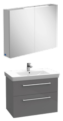 Гарнитур подвесной Villeroy & Boch Trend 80 S2DA06E4R1