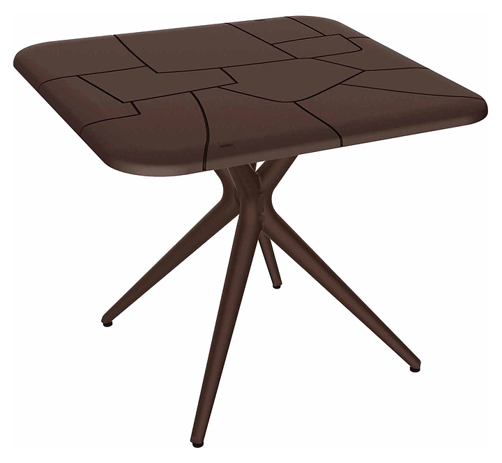 Стол Sheffilton SHT-TU30/TT30 83х83 см коричневый