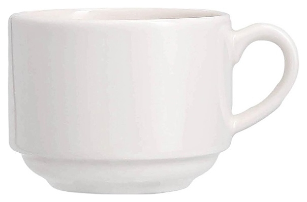 Чашка чайная Porland Pioli Prisma 32ML28 PL (Matte) 280 мл (фарфор) стопируемая