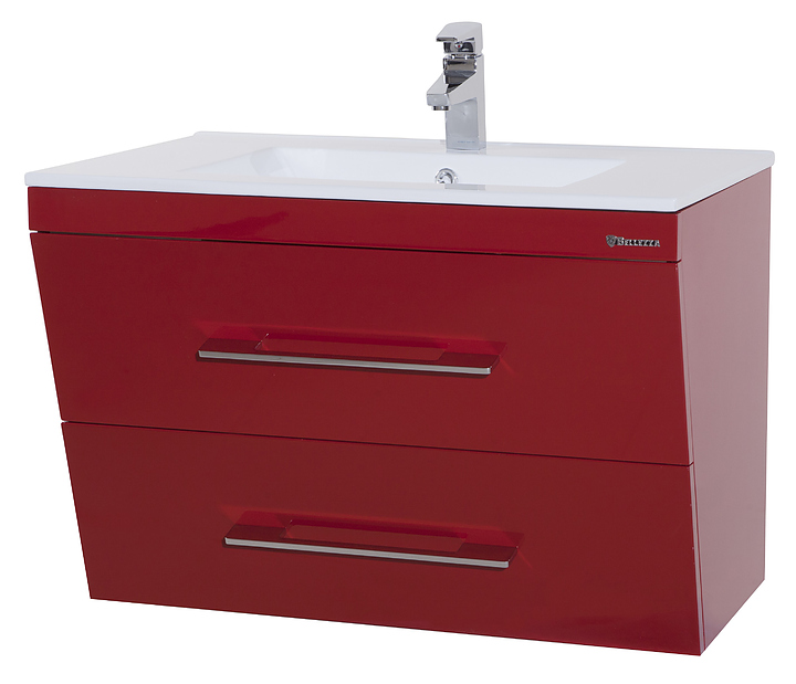 Тумба под раковину Bellezza Берта 90 красная