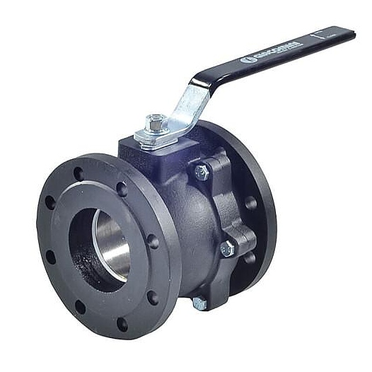 Кран шаровой Giacomini чугун R740F Ду 32 Ру16 фл полнопроходной рукоятка Тмакс=120 оС