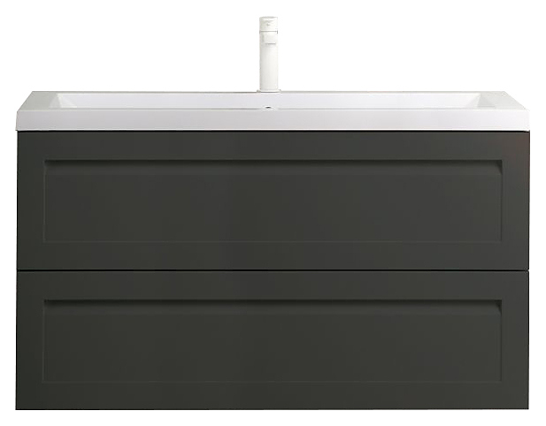 Тумба под раковину Art&Max AM-Platino-1000-2C-SO-GM эмаль серый матовый