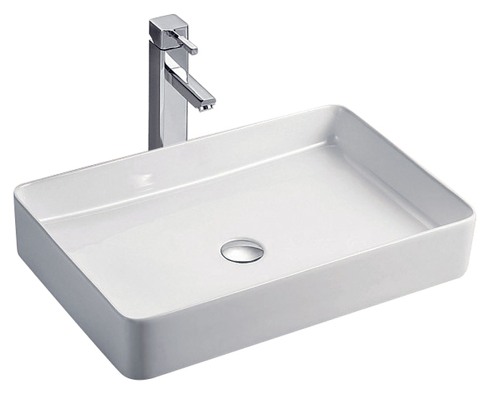 Умывальник на столешницу KollerPool Kvadro KR-0600-WB 60х40,5х11 см, керамика