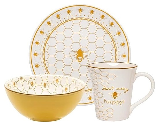 Набор посуды Oxford BEE HAPPY 124369 CJ03-5626 3 предмета
