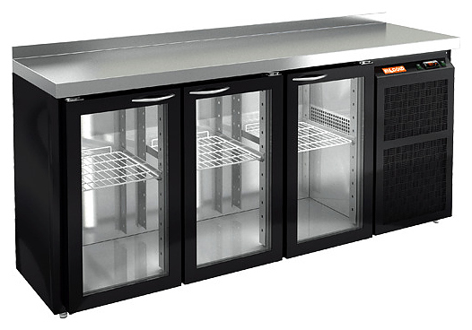 Стол холодильный барный HICOLD BNG 111 BR2 HT BAR Black