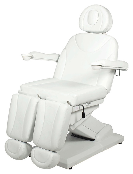 Кресло педикюрное Мэдисон&Co МД-848-3А, 3 мотора белое