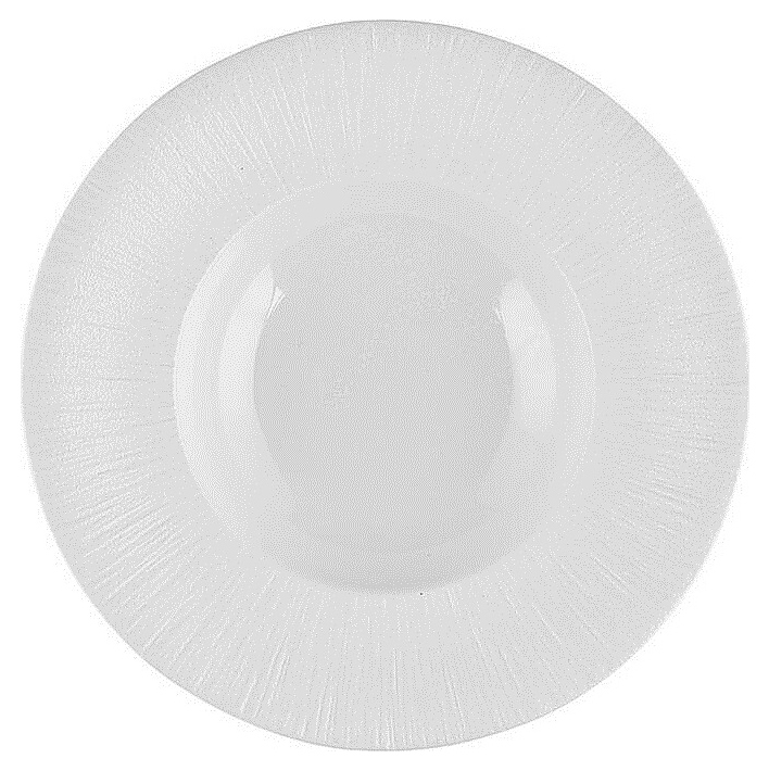 Тарелка глубокая P.L. Proff Cuisine Frost White Moon ZA0387-9.5-ME 250 мл d=23 см h=5,5 см (фарфор) белая