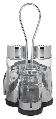 Набор для специй Luxstahl KH-406 нержавеющая сталь, замкнутый круг+салфетница