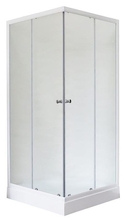 Уголок душевой Royal Bath RB 80HP-C 80х80х200 см, матовое, белый профиль