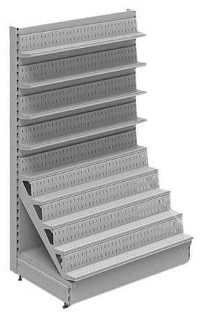 Стеллаж для CD, DVD дисков STAHLER (CRYSPI) Praktish L=1000, Н=1650