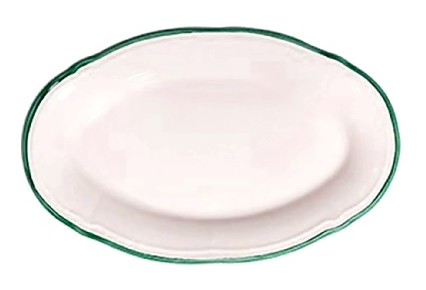 Блюдо овальное Line Green FLY21OKY470RIM 21 см