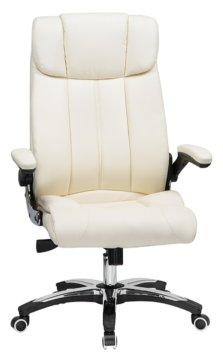 Кресло офисное для руководителей DOBRIN 107B-LMR RONALD (кремовое)