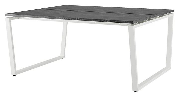 Стол офисный КОБОР OTR/2-100/120 white/glazed