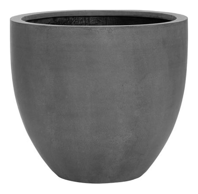 Кашпо Pottery Pots Jesslyn (50х44 см) серое матовое