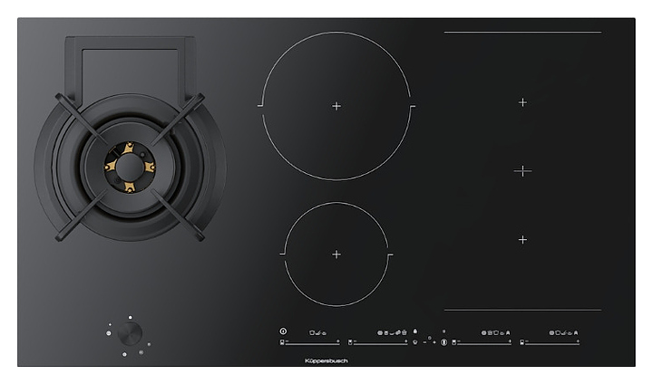 Газовая варочная панель с индукцией Kuppersbusch KIG 9850.0 SR-E5 черный