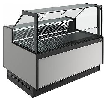 Витрина морозильная Carboma Bavaria 4 GC110 SL 1,25-1 версия 2.0 9006-9005 (без боковин)