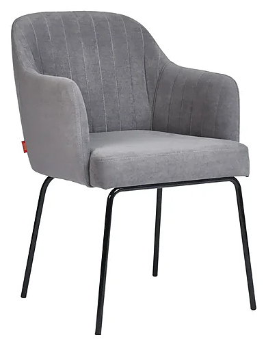 Стул ChiedoCover Тюльпан серый велюр