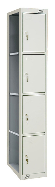 Модульный металлический шкаф КМК завод CL-14S 1800×300×500 мм серый