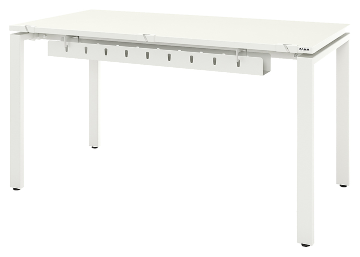 Стол офисный прямой ZAMM Формат 60х30 ТР с пропусками и кабель-каналом 1800х800, белый