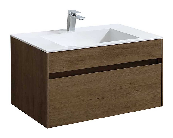 Тумба под раковину Vincea Chiara 800 T.Oak 79,2х47,6 см, подвесная, дуб табак