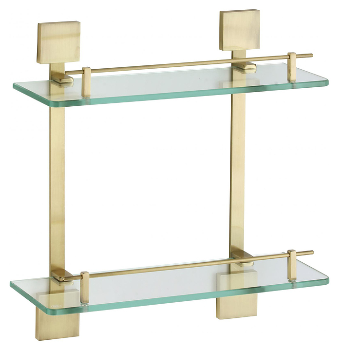 Полка стеклянная двойная Savol S-06522C