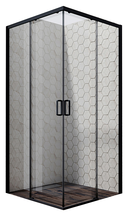 Уголок душевой Ambassador QUEEN BLACK 11011203 90х90 см