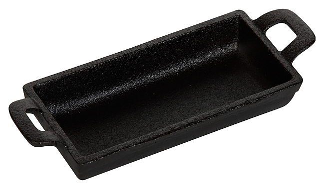 Сковорода порционная Luxstahl HE1577 153х77 мм, чугун, с двумя ручками