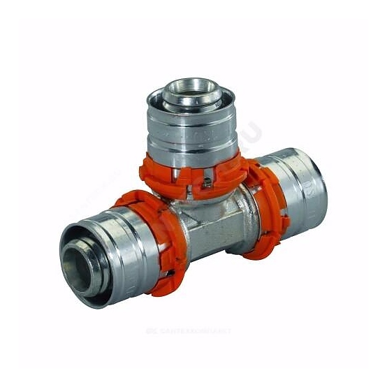 Тройник МП латунь пресс Дн 32 S-PRESS PLUS  1070563 (1015073) Uponor