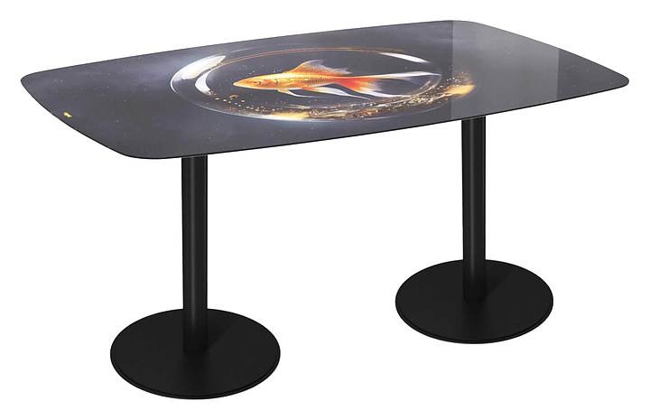 Стол Sheffilton SHT-TU43/TT32 118х77 см черный муар, лунная ночь