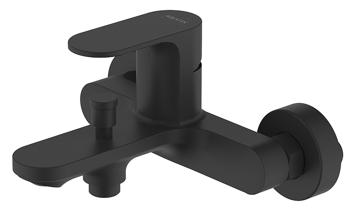 Смеситель для ванны с душем Aquatek Альфа AQ1940MB матовый черный