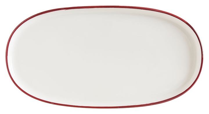 Блюдо сервировочное Bonna Linea LNEBDHYG21OV 21х10 см (фарфор) овальное бургунди