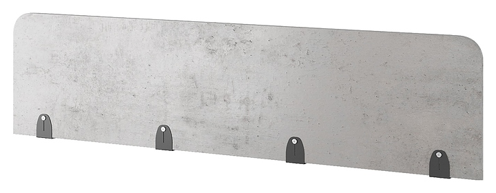 Верхний экран-перегородка КОБОР EV-160 black/chicago (ЛДСП)