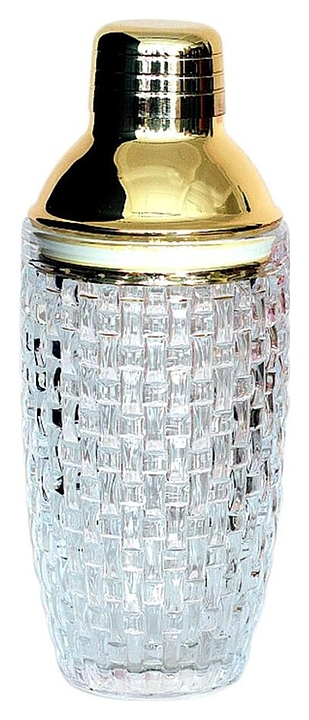 Шейкер P.L. Barbossa CTSK0029-GP Bossa Nova Luxury 350 мл  (нерж. сталь / стекло) золото