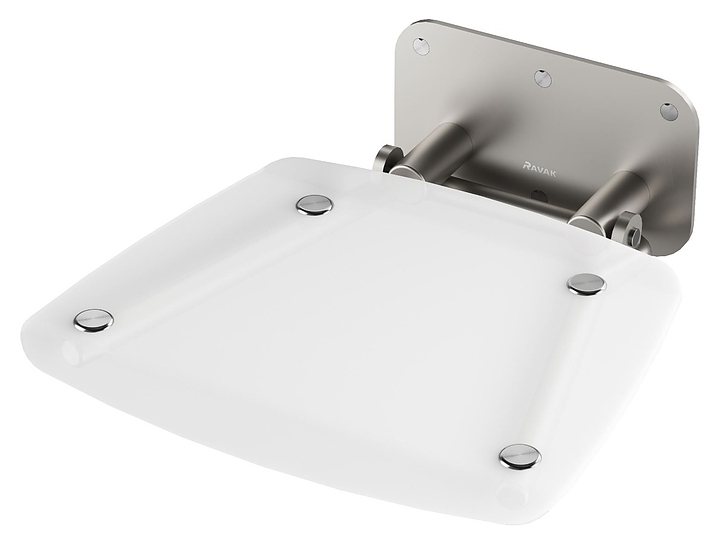 Сиденье для душа Ravak Ovo B II Clear B8F0000051 прозрачное / хром