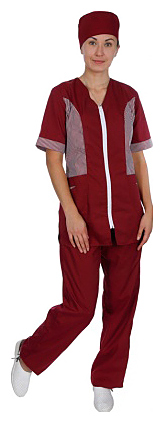 Блузон женский Клен 00008, р.46 , бордовый, на молнии