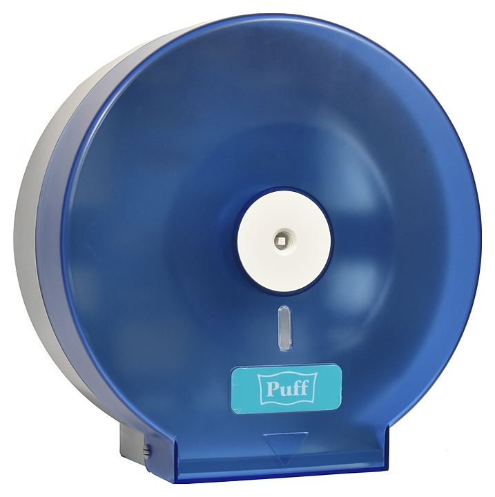 Диспенсер для туалетной бумаги Puff 7115 синий, с ключом