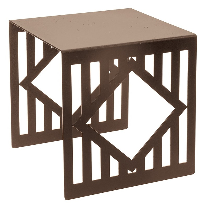 Подставка фуршетная Luxstahl Квадрат 150х150х150 мм бронза