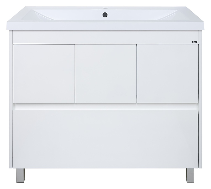 Тумба под раковину Misty Алиса-90 88,1х70,7 см, с 1 ящиком, белая