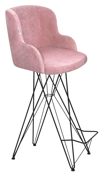 Стул барный Sheffilton SHT-ST39/S66 пыльная роза / черный муар