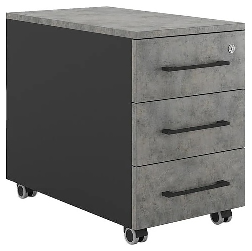 Тумба мобильная КОБОР TМ3-40/50 black/chicago