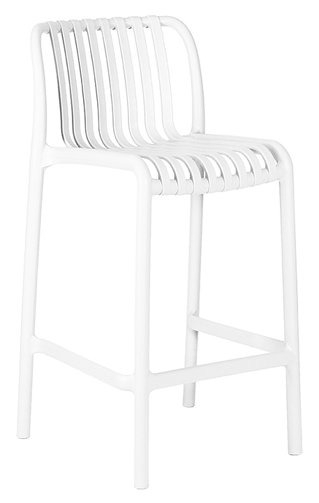 Стул полубарный DOBRIN 777PP-LMZL-1-N CHLOE (белый) 4 шт.