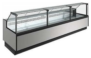 Витрина холодильная Carboma Bavaria 4 GC110 SM 3,75-1 версия 2.0 9006-9005 (без боковин)