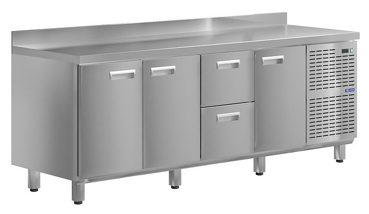 Стол холодильный KAYMAN КСХ-1121/60 (3 двери, 2 ящика)