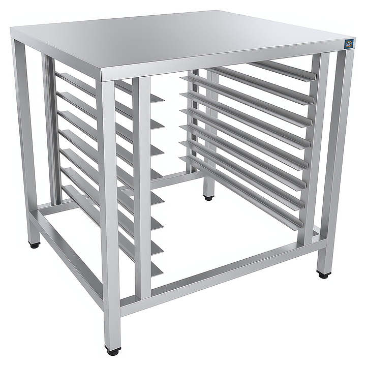 Подставка под пароконвектомат RATIONAL РЕКОМ ППК-84/72/69 (2 ряда по 7 уровней направляющих для для гастроемкостей GN 1/1)