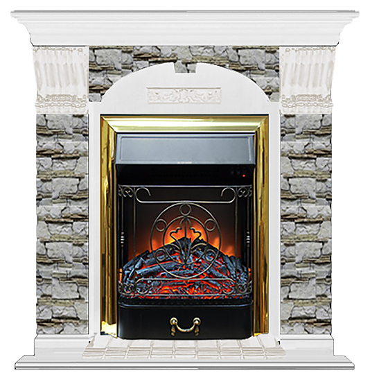 Камин Glenrich Арочный Majestic BR Алтай белый