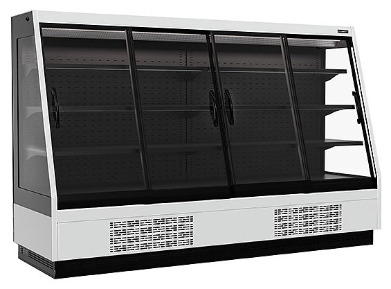 Горка холодильная Carboma F16-08 VV 2,5-1 STANDARD фронт X1 версия 2.0 9006-9005